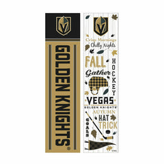 46" Double Sided Leaner, Vegas Golden Knights, Fall Seasonal - NHL Home