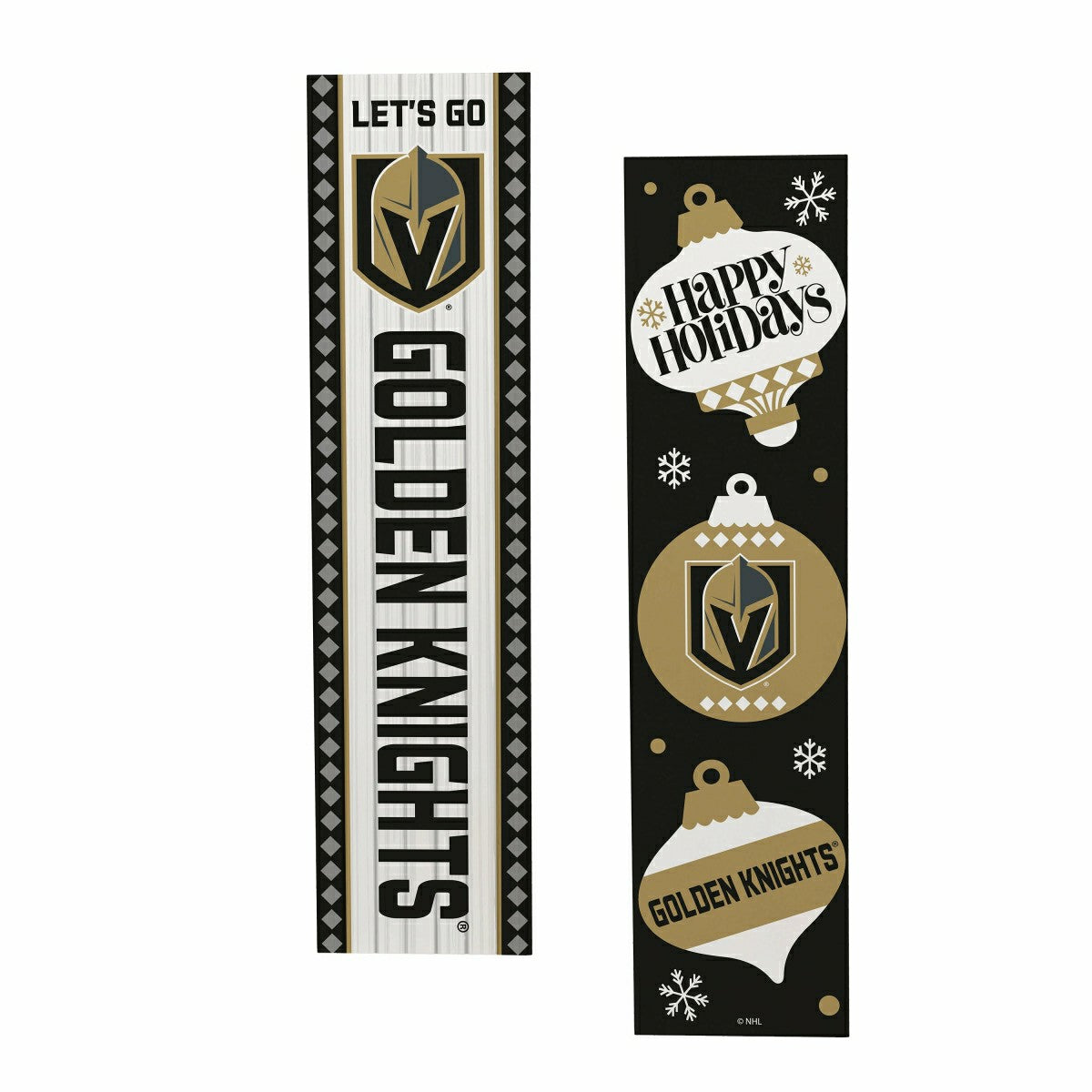 47" Double Sided Leaner, Vegas Golden Knights, Christmas - NHL Home
