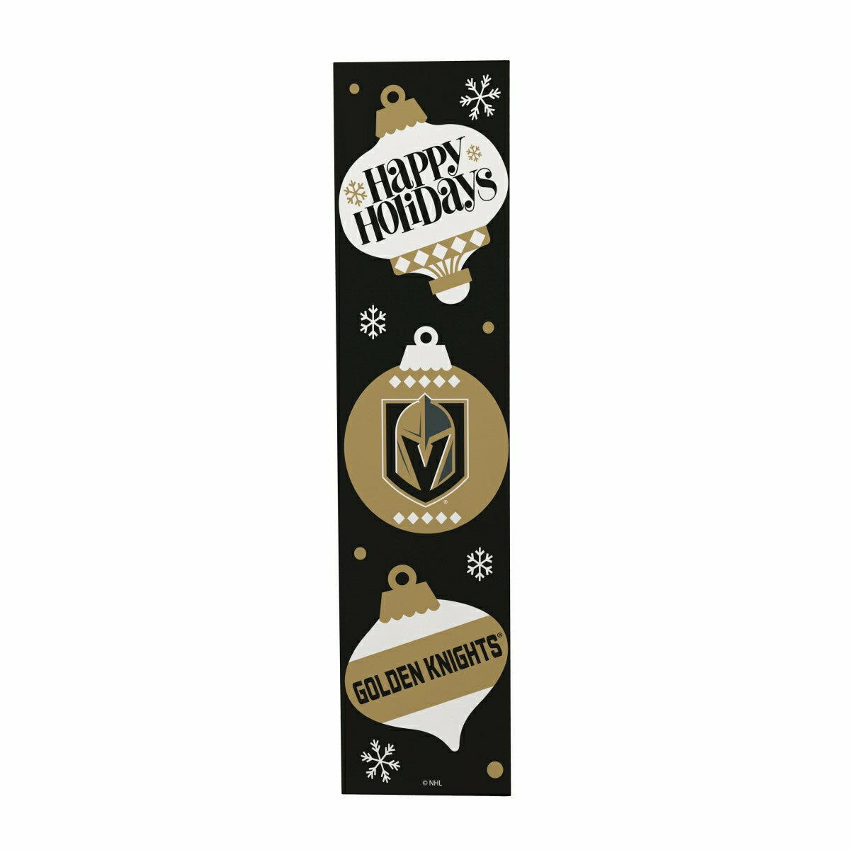 47" Double Sided Leaner, Vegas Golden Knights, Christmas - NHL Home