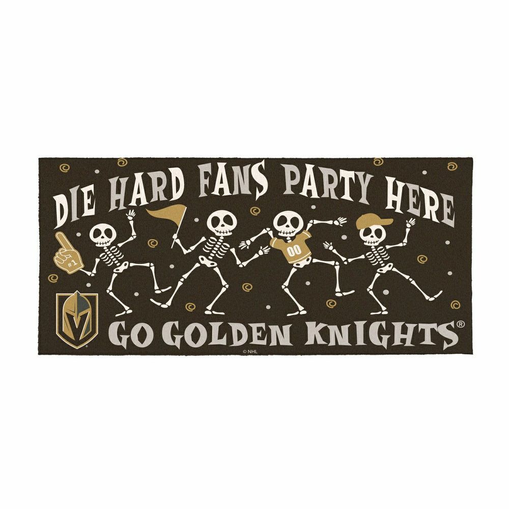 Vegas Golden Knights Flocked Coir Halloween Sassafras Switch Mat, 22"x - NHL