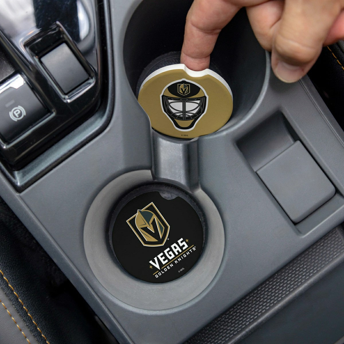 Vegas Golden Knights Car Coaster Set, 2pc - NHL Home