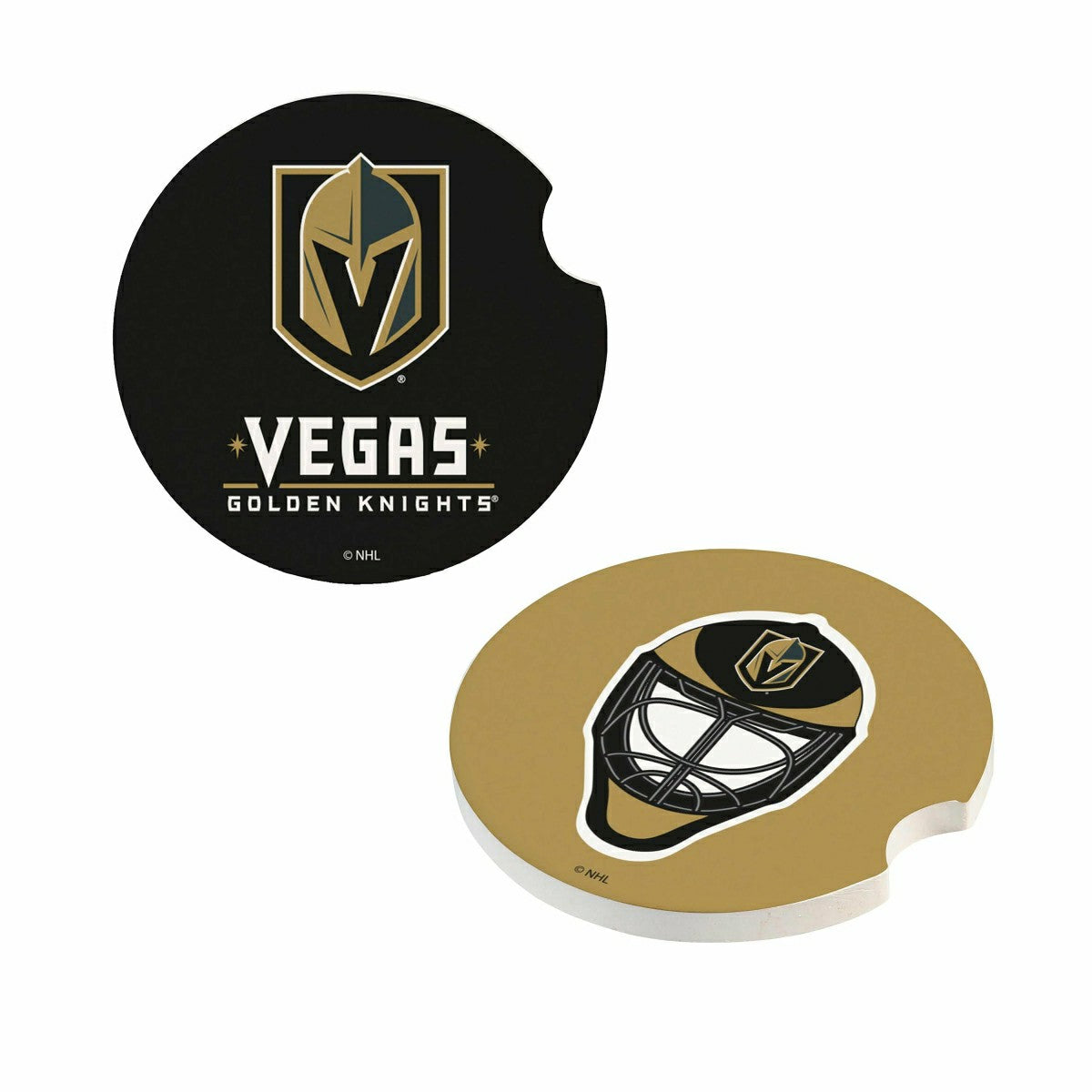 Vegas Golden Knights Car Coaster Set, 2pc - NHL Home