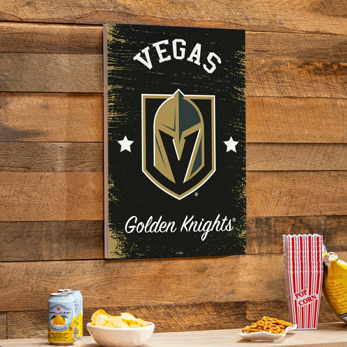 Vegas Golden Knights Wood Wall Sign, 16x24 - NHL Home