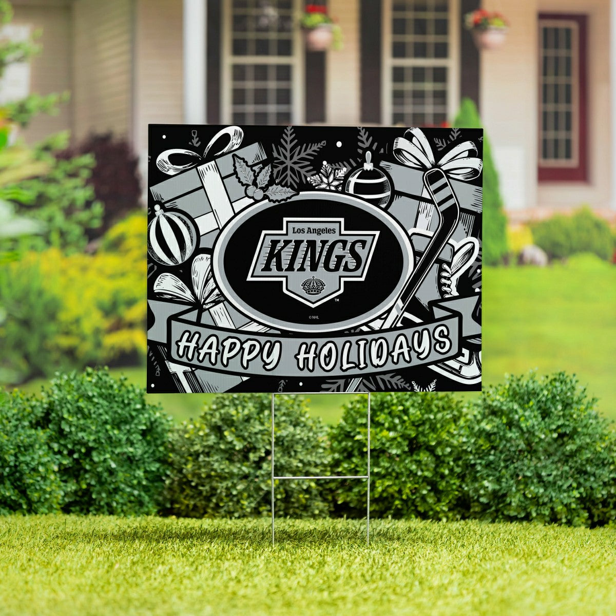 Los Angeles Kings Yard Sign, Holiday - NHL Home