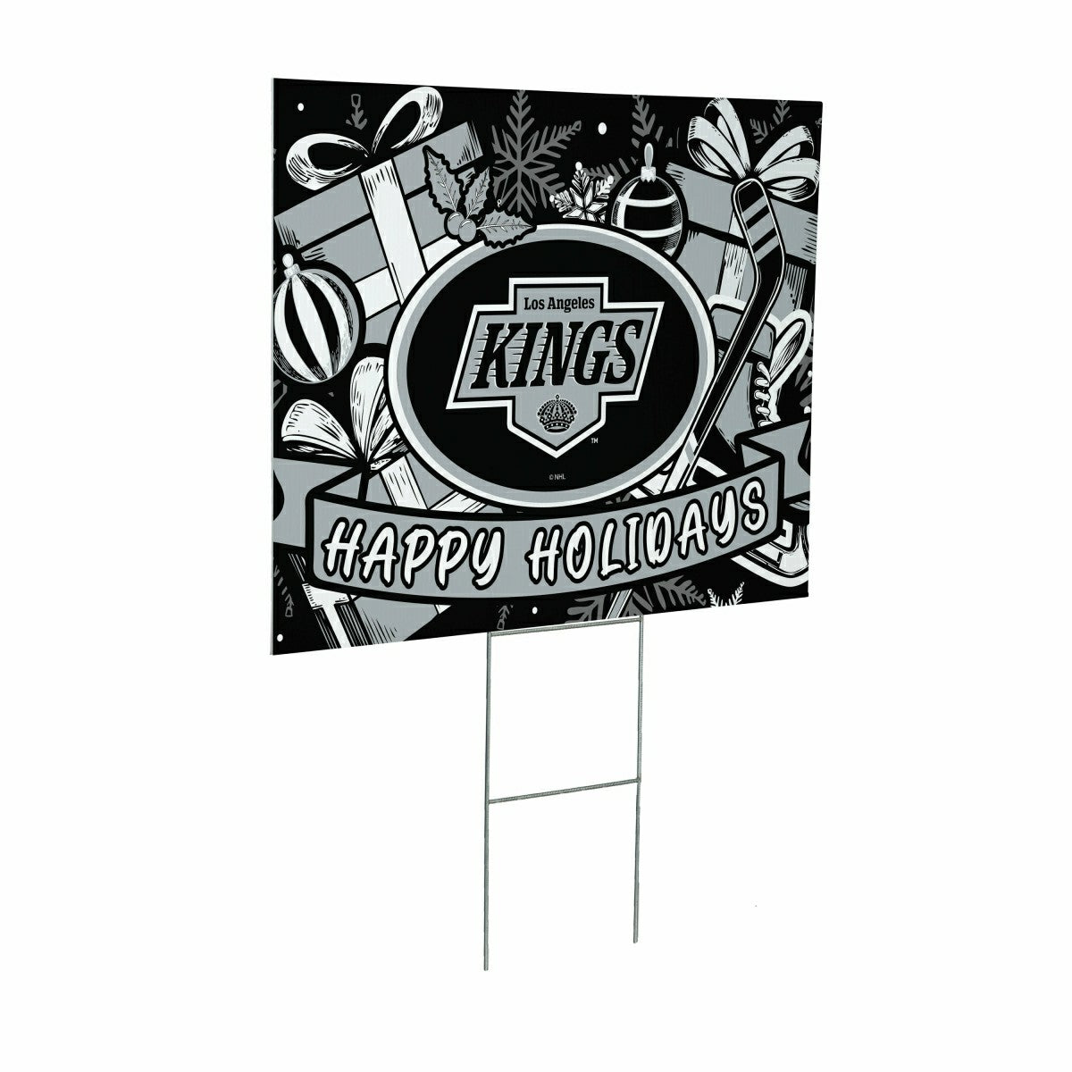 Los Angeles Kings Yard Sign, Holiday - NHL Home