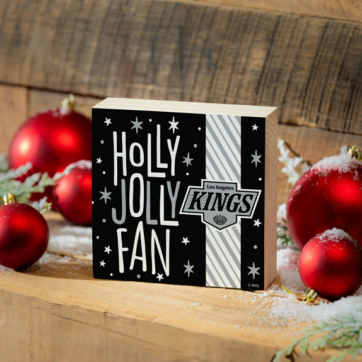 Los Angeles Kings Block, Holiday, 6x6 - NHL Home
