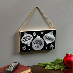 Los Angeles Kings Holiday Wood Wall Sign, 6x11 - NHL Home