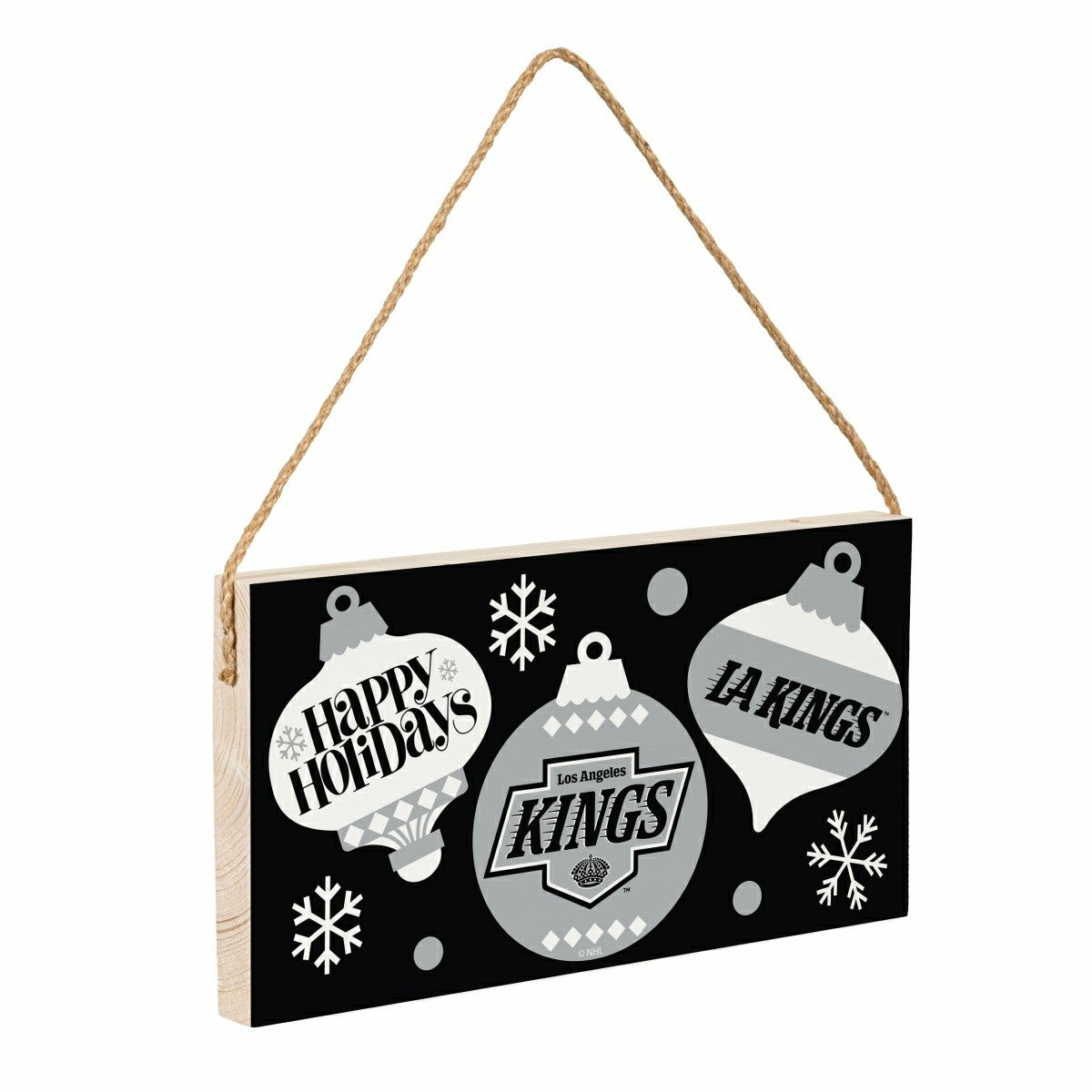 Los Angeles Kings Holiday Wood Wall Sign, 6x11 - NHL Home