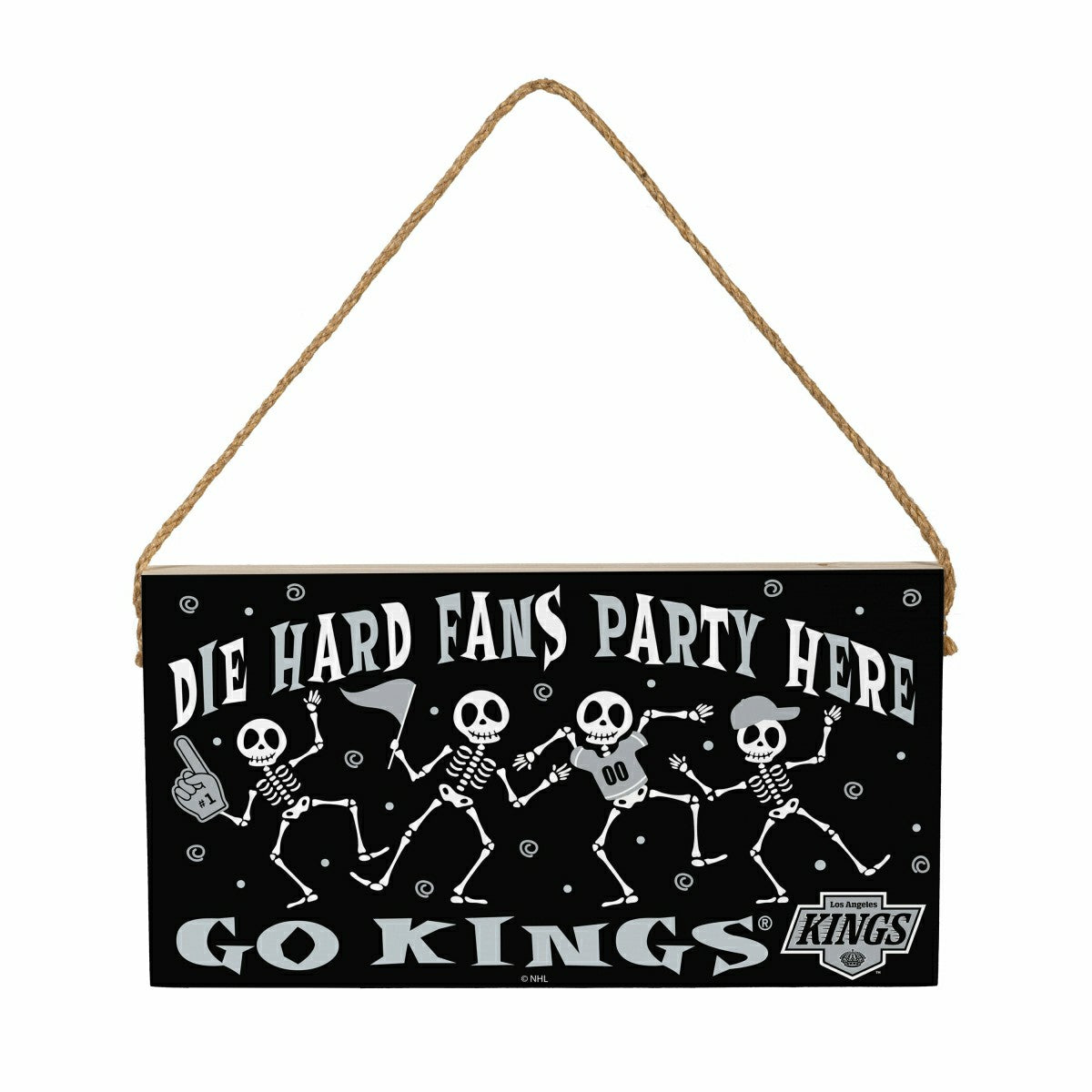 Los Angeles Kings Halloween Wood Wall Sign, 6x11 - NHL Home