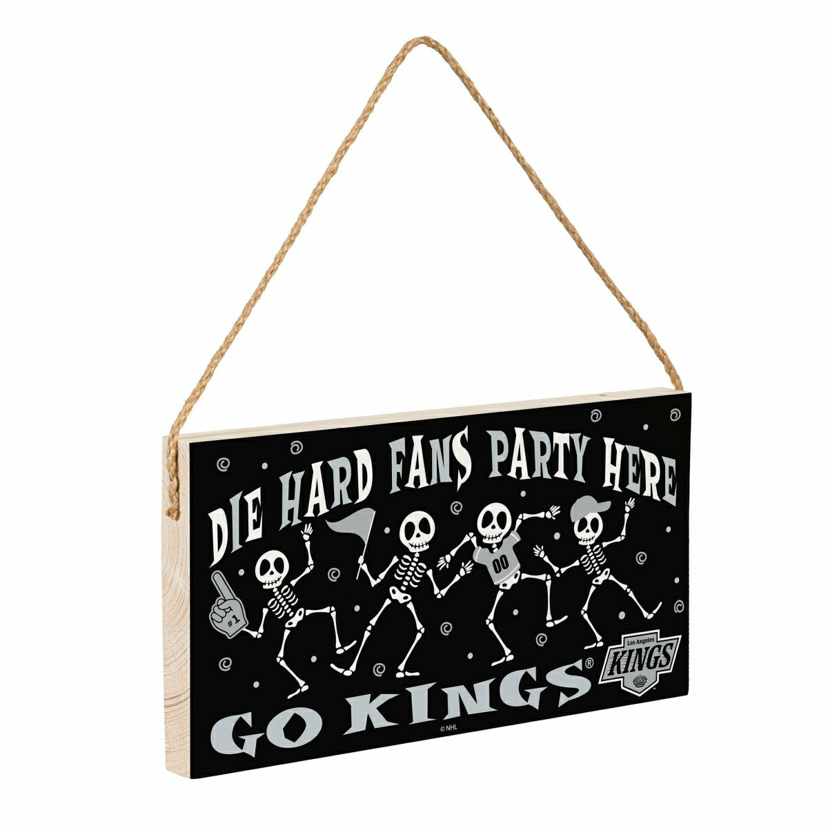 Los Angeles Kings Halloween Wood Wall Sign, 6x11 - NHL Home