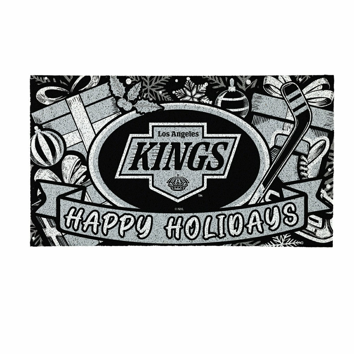Los Angeles Kings Holiday PVC Mat, 28"x16" - NHL