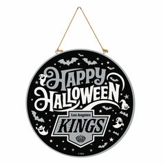 Los Angeles Kings Halloween Round Door Décor with Hanging Rope, 18x18 - NHL Home