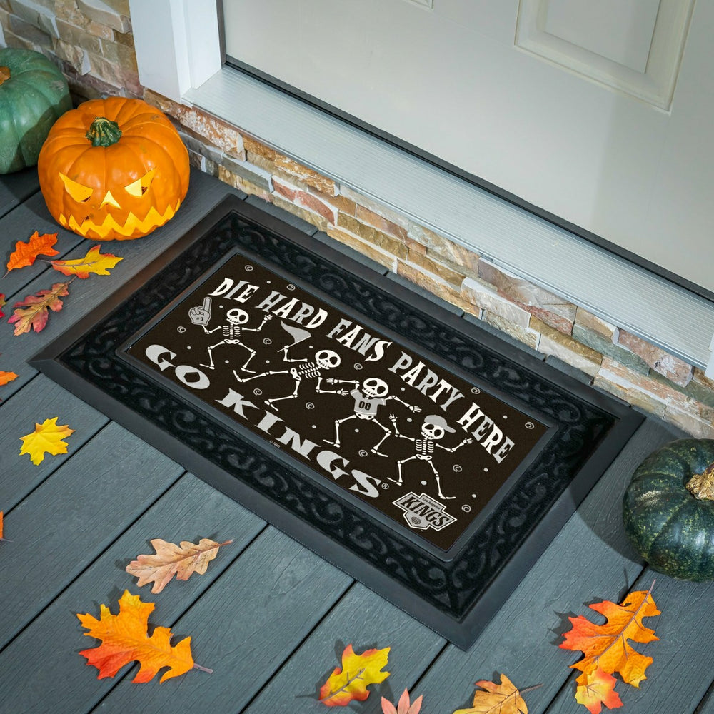 Los Angeles Kings Flocked Coir Halloween Sassafras Switch Mat, 22"x10" - NHL