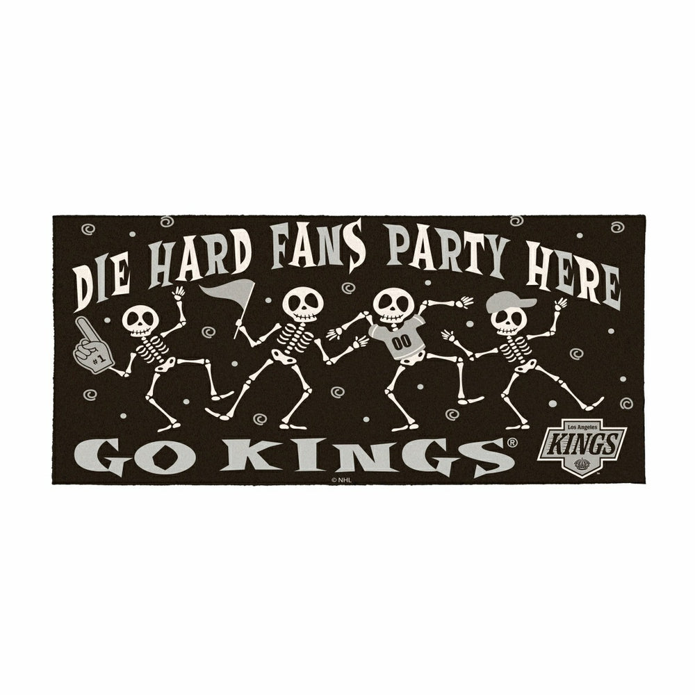 Los Angeles Kings Flocked Coir Halloween Sassafras Switch Mat, 22"x10" - NHL