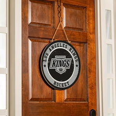 Los Angeles Kings Round Door Décor with Hanging Rope, 18x18 - NHL Home