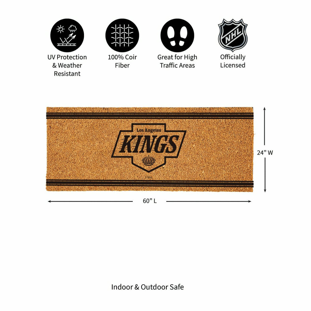 Los Angeles Kings Extra Large One Color Coir Mat, 60"x24" - NHL