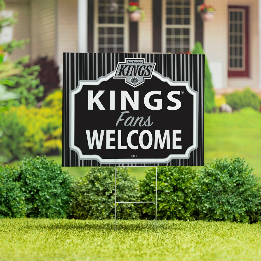Los Angeles Kings Coroplast Yard Sign, "Fans Welcome" - NHL Home