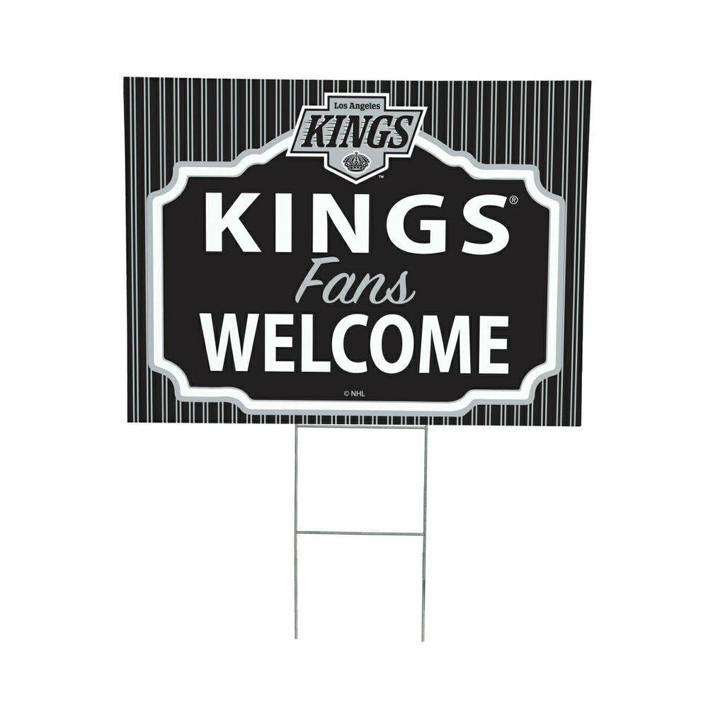 Los Angeles Kings Coroplast Yard Sign, "Fans Welcome" - NHL Home