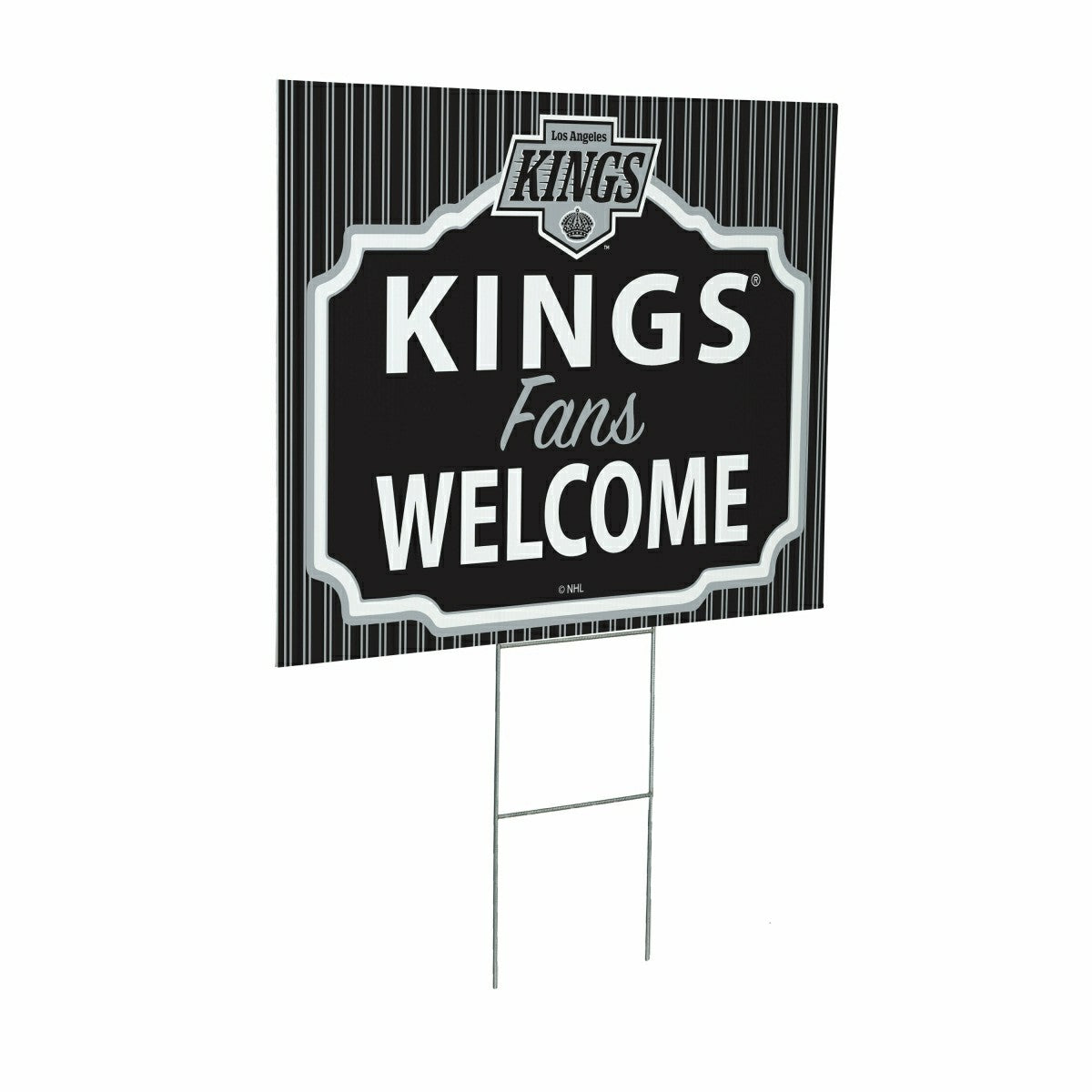 Los Angeles Kings Coroplast Yard Sign, "Fans Welcome" - NHL Home