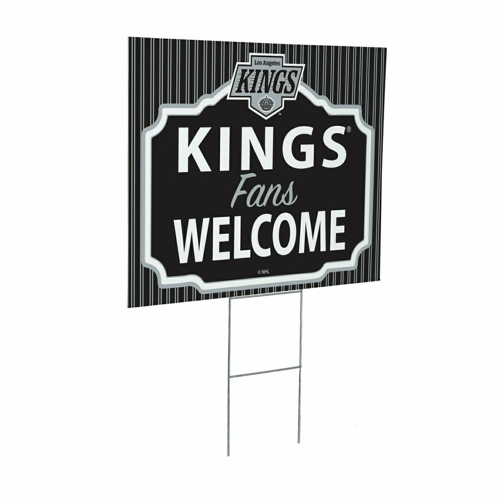 Los Angeles Kings Coroplast Yard Sign, "Fans Welcome" - NHL Home
