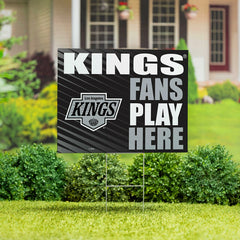 Los Angeles Kings Coroplast Yard Sign "Fans Play Here" - NHL Home