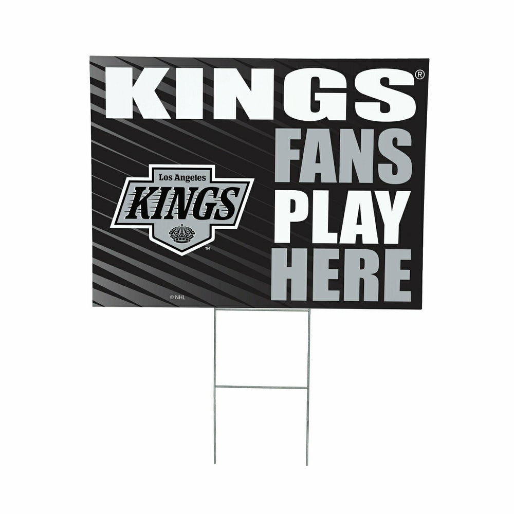 Los Angeles Kings Coroplast Yard Sign "Fans Play Here" - NHL Home