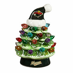 4" Mini LED Tabletop Christmas Tree, Set of 2, Minnesota Wild - NHL Home