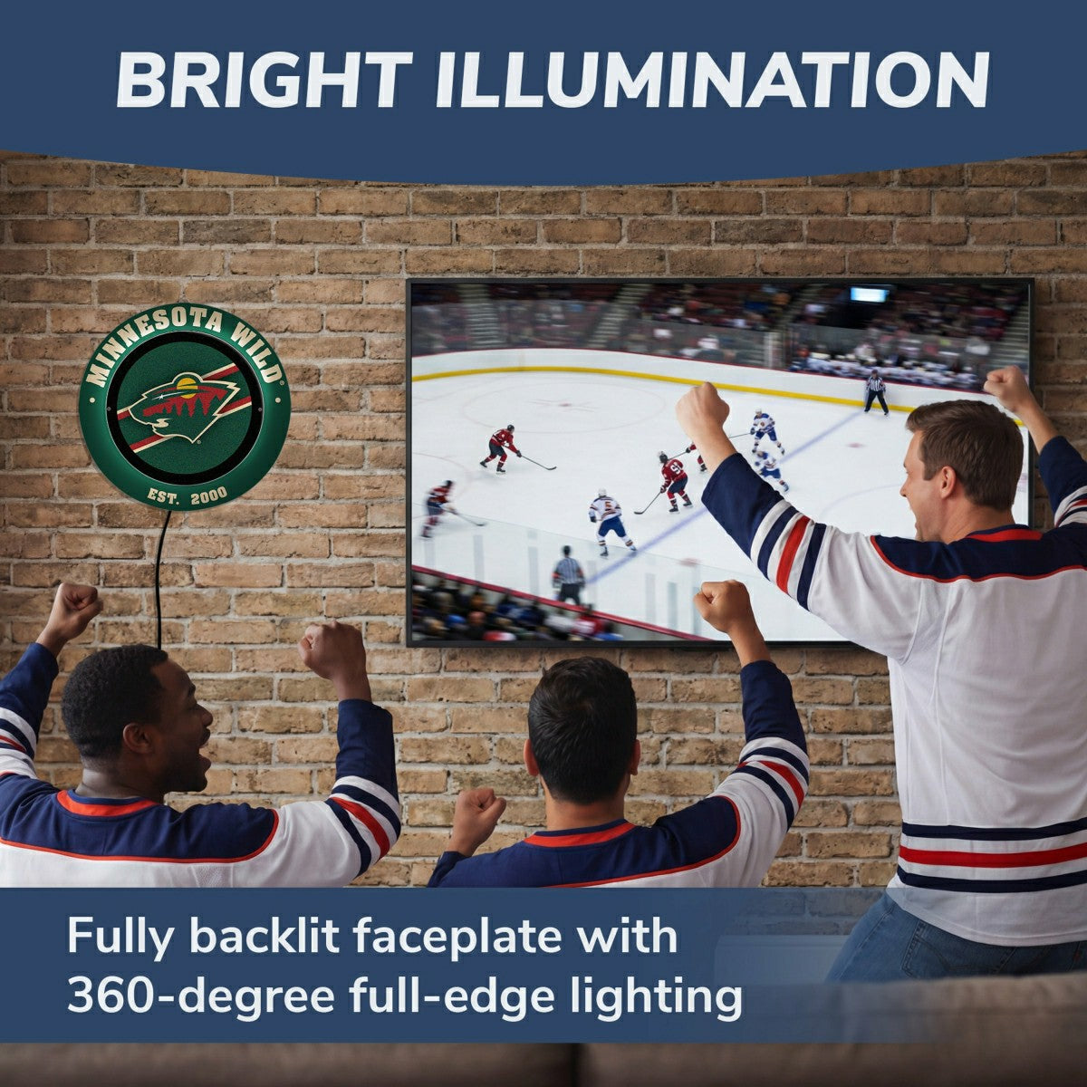 Minnesota Wild, Metal Lite, Round - NHL