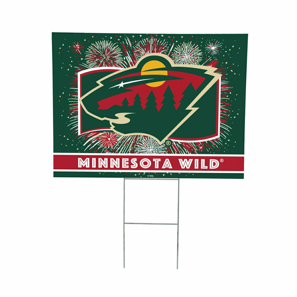 Minnesota Wild Yard Sign, Patriotic - NHL Home