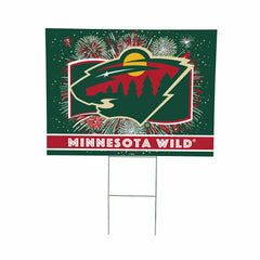 Minnesota Wild Yard Sign, Patriotic - NHL Home