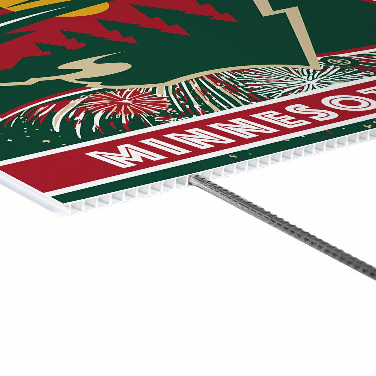 Minnesota Wild Yard Sign, Patriotic - NHL Home