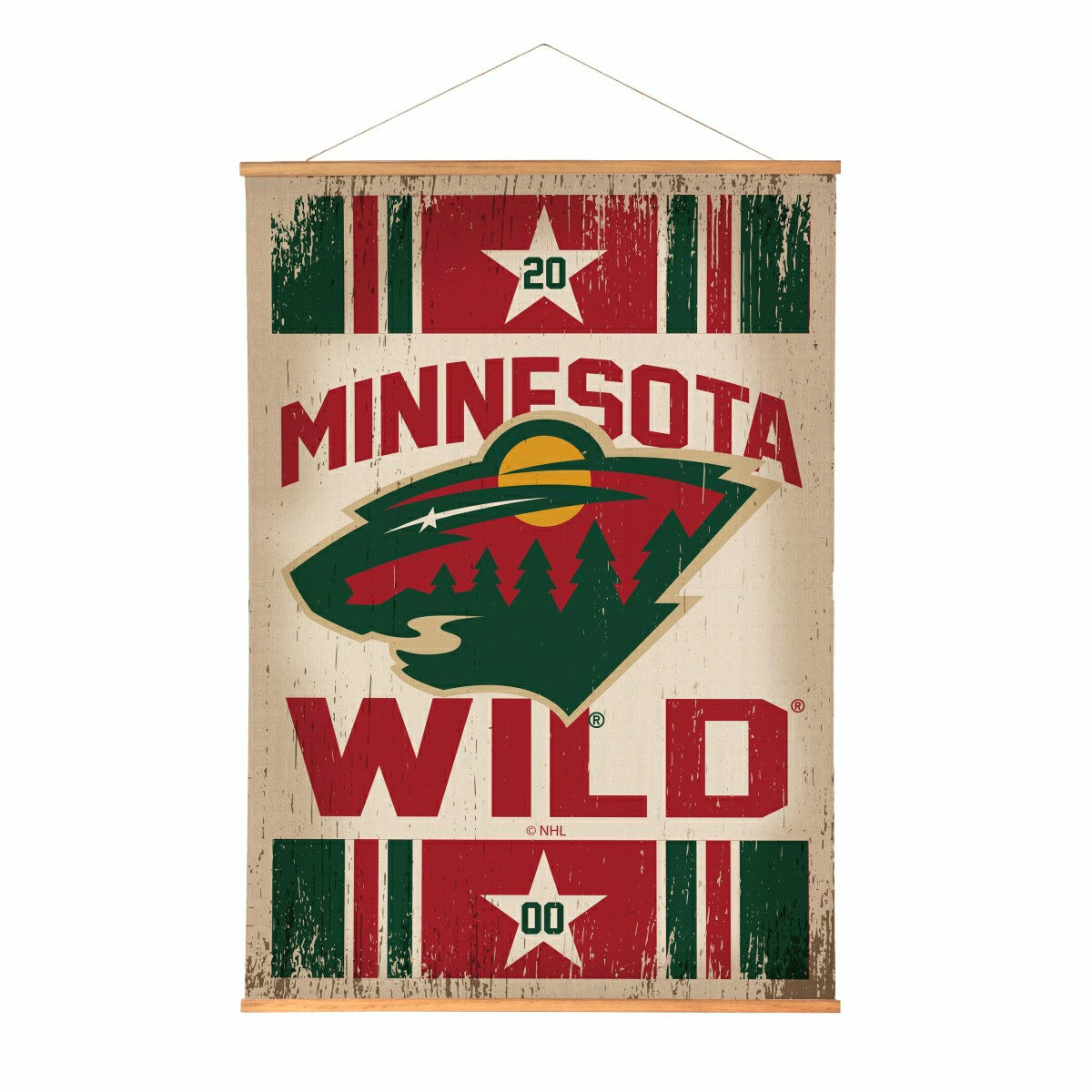 Minnesota Wild, Canvas Wall Tapestry, Large, 54x36 - NHL Home