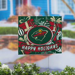 Minnesota Wild Yard Sign, Holiday - NHL Home