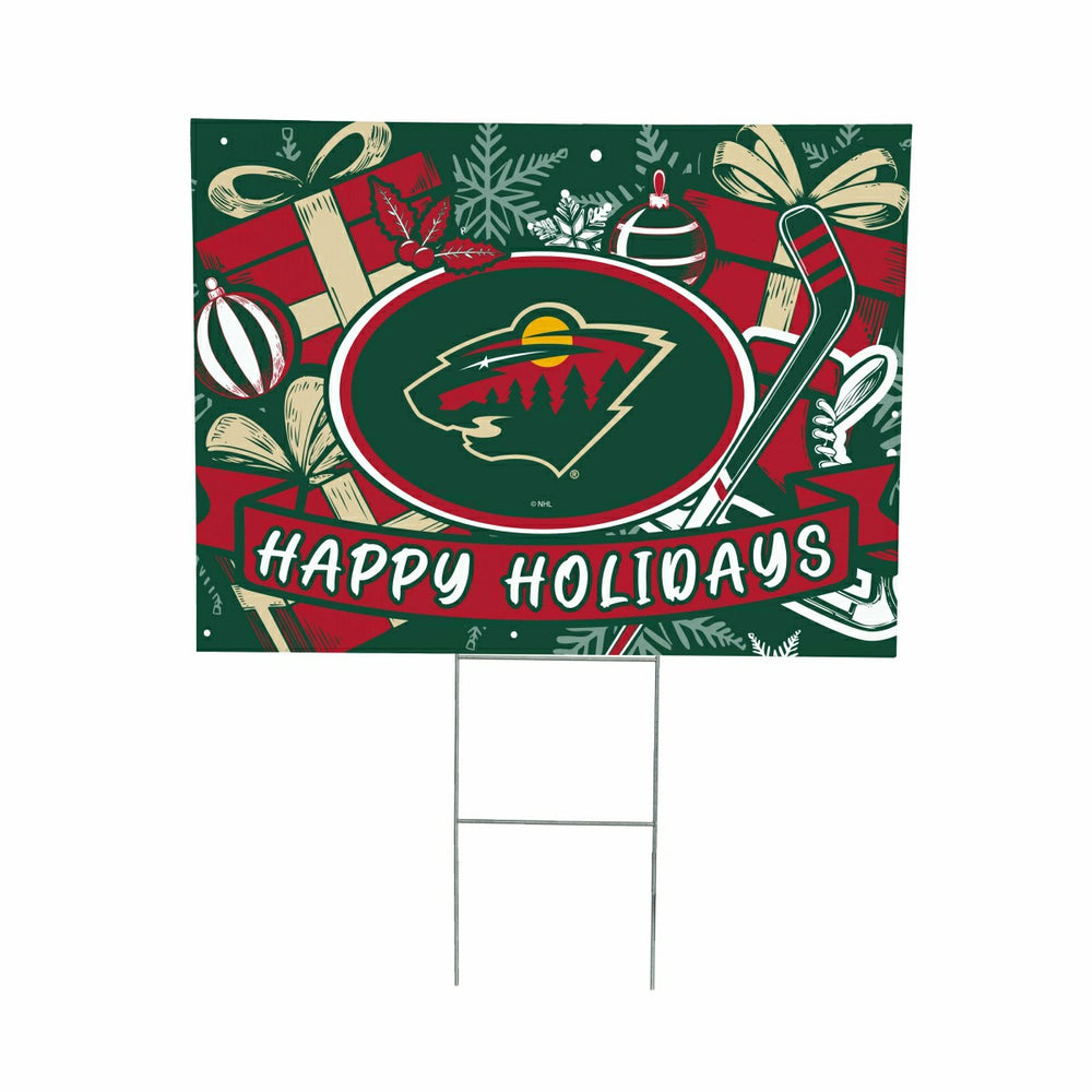 Minnesota Wild Yard Sign, Holiday - NHL Home