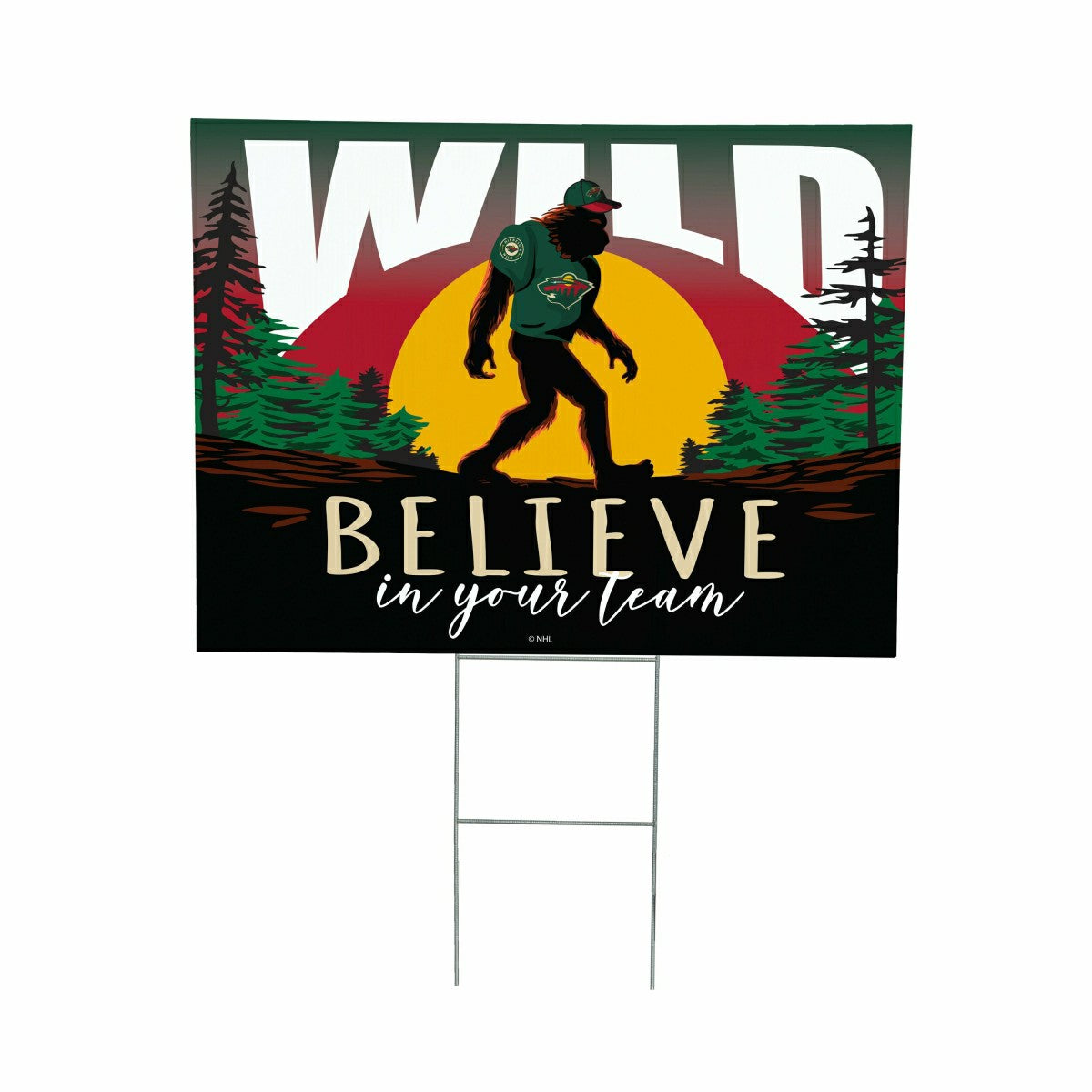 Minnesota Wild Yard Sign, Bigfoot - NHL Home