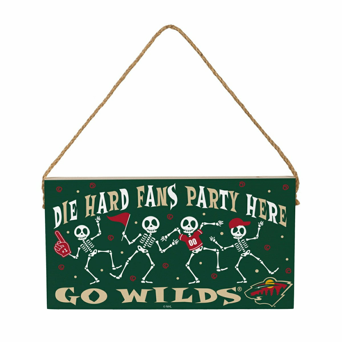Minnesota Wild Halloween Wood Wall Sign, 6x11 - NHL Home