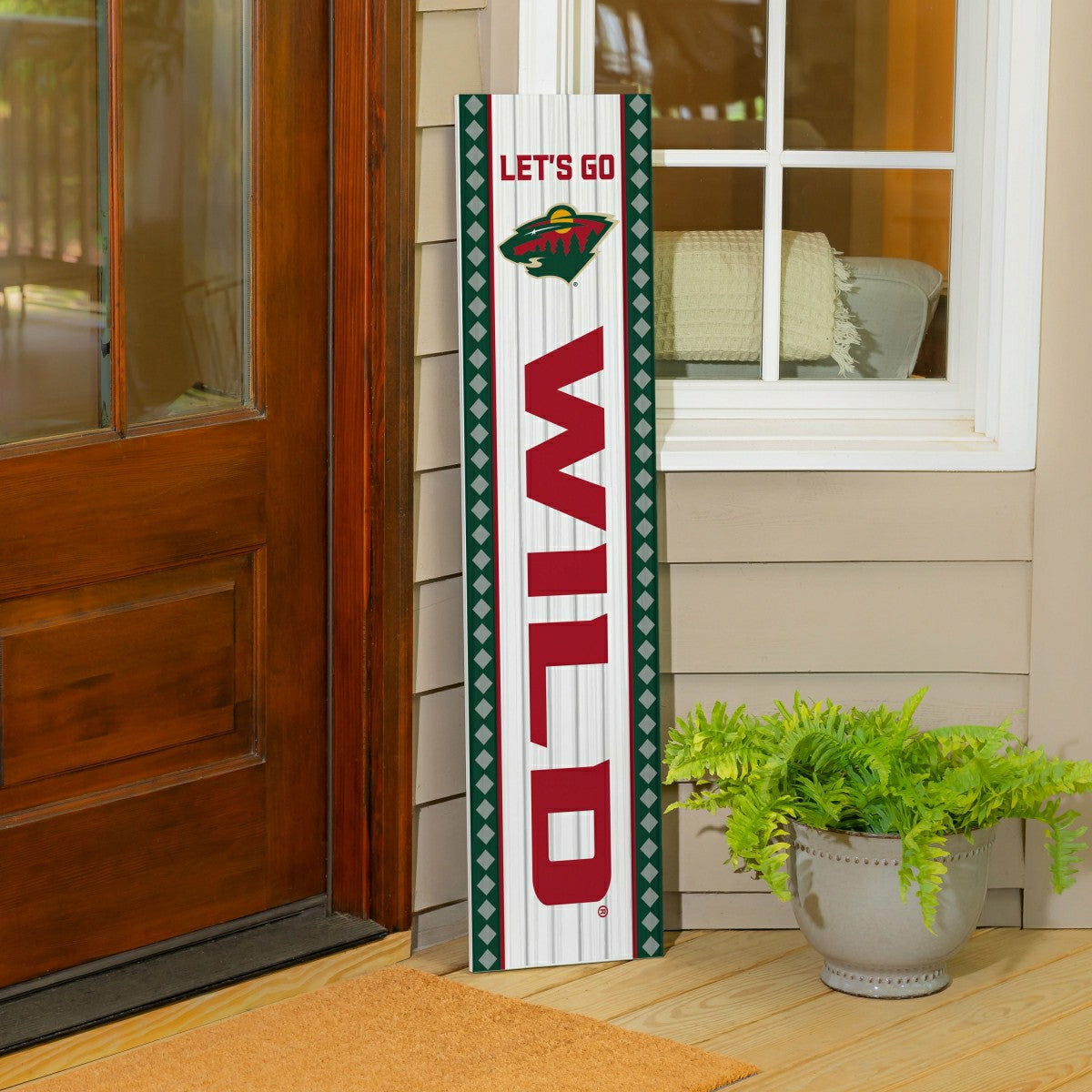 Minnesota Wild 47" Double Sided Leaner, Christmas - NHL Home