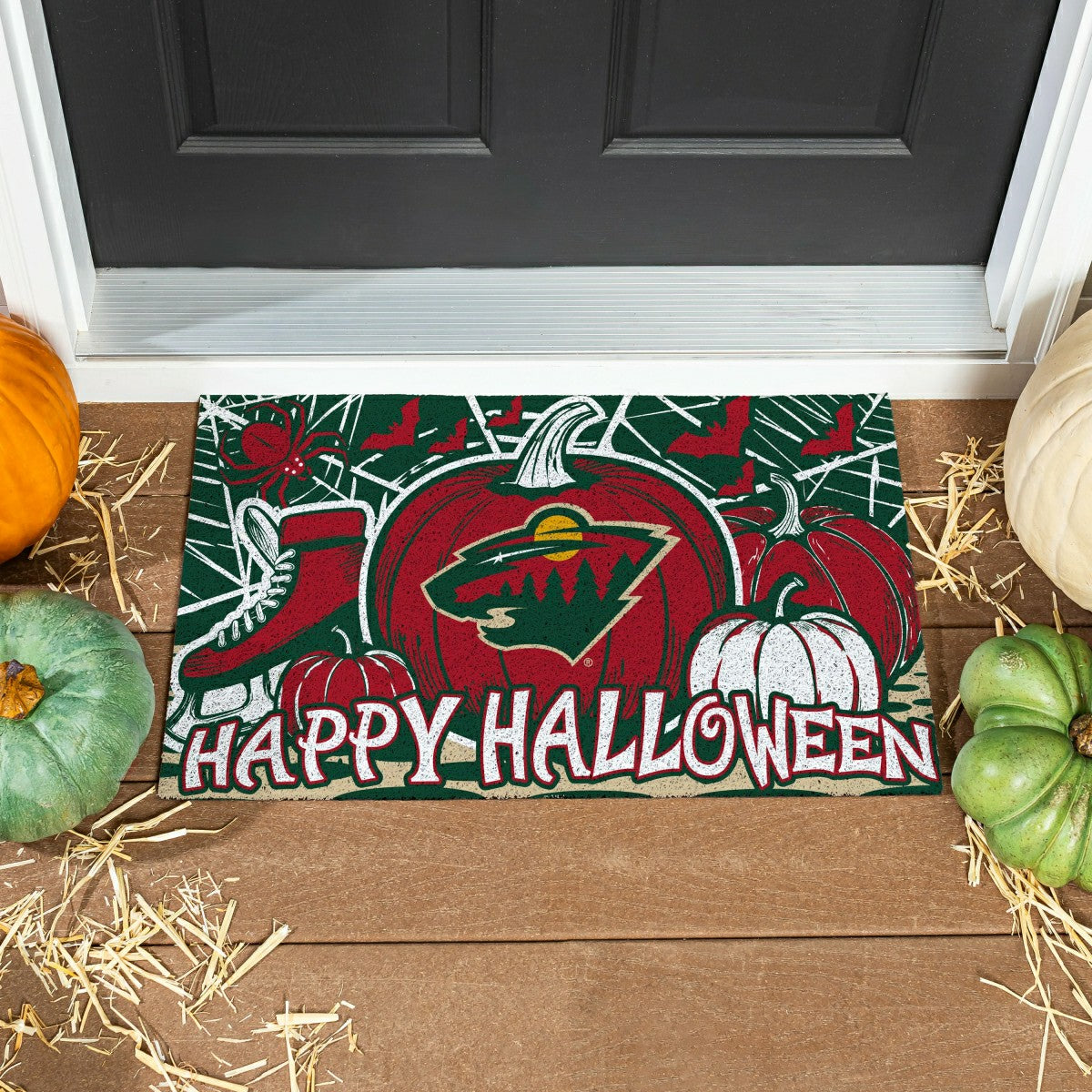 Minnesota Wild Halloween PVC Mat, 28"x16" - NHL