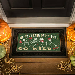 Minnesota Wild Flocked Coir Halloween Sassafras Switch Mat, 22"x10" - NHL
