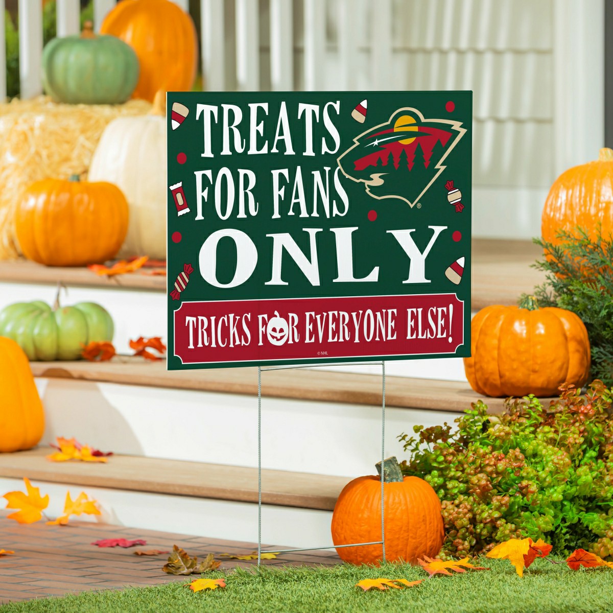 Minnesota Wild Yard Sign, Halloween Treats for Fans - NHL Home
