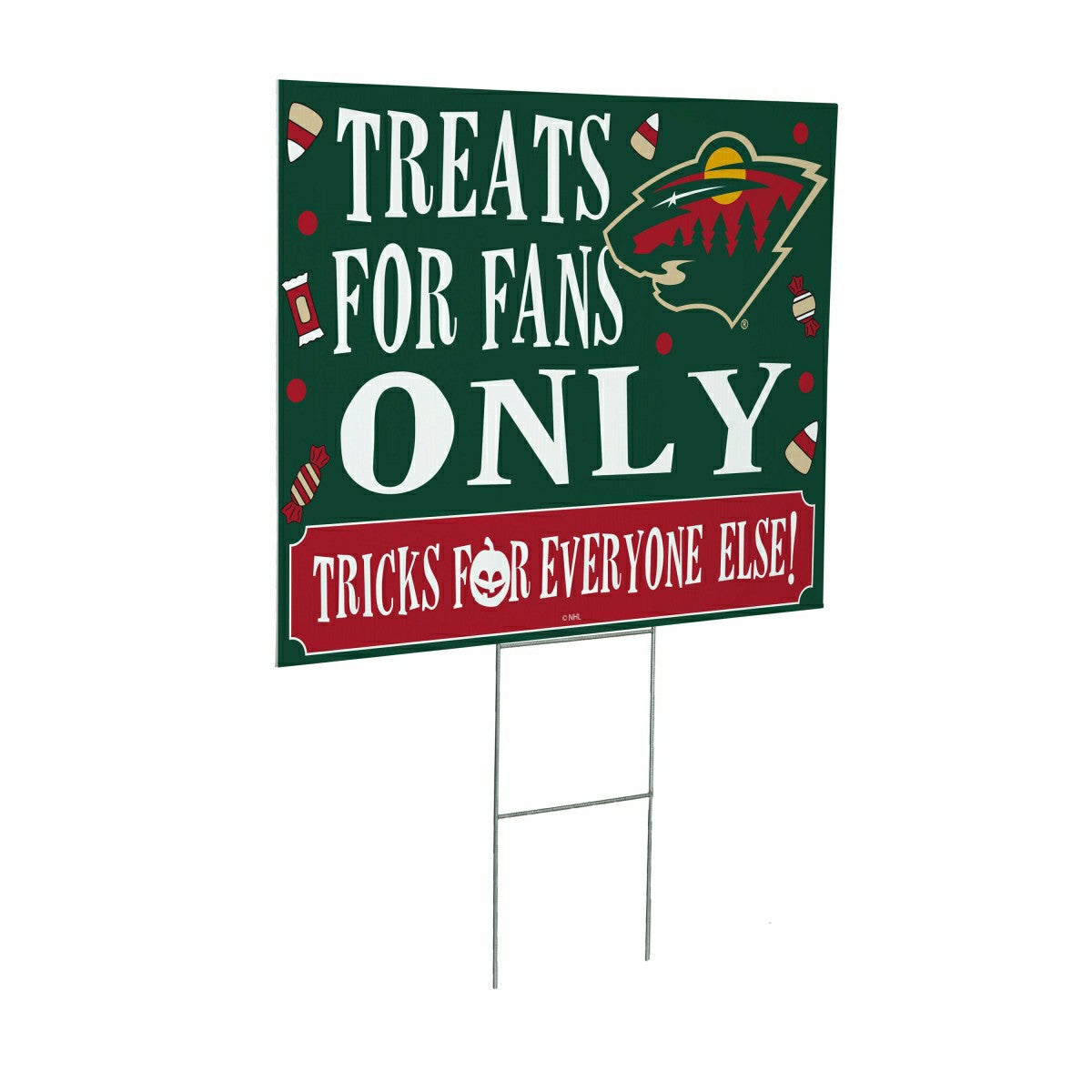 Minnesota Wild Yard Sign, Halloween Treats for Fans - NHL Home