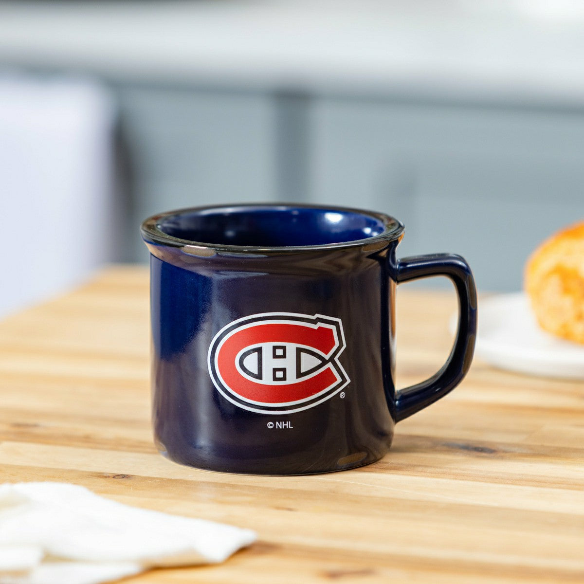 Montreal Canadiens Ceramic Camp Cup with Enamel Finish, 14oz - NHL Home