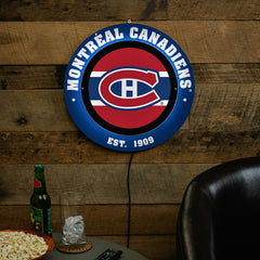 Montreal Canadiens, Metal Lite, Round - NHL