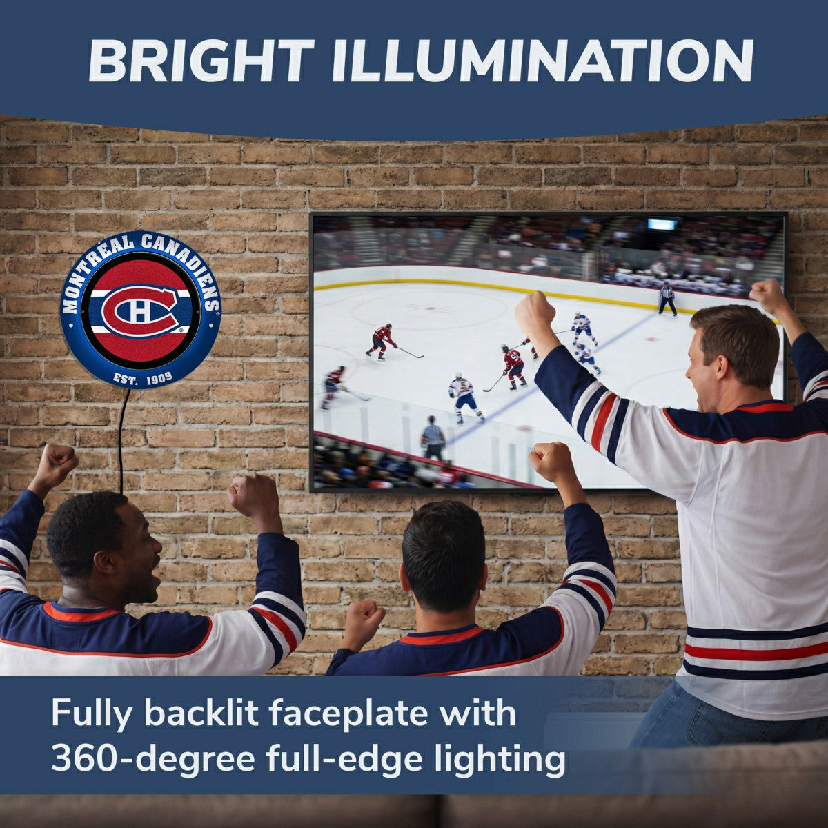 Montreal Canadiens, Metal Lite, Round - NHL