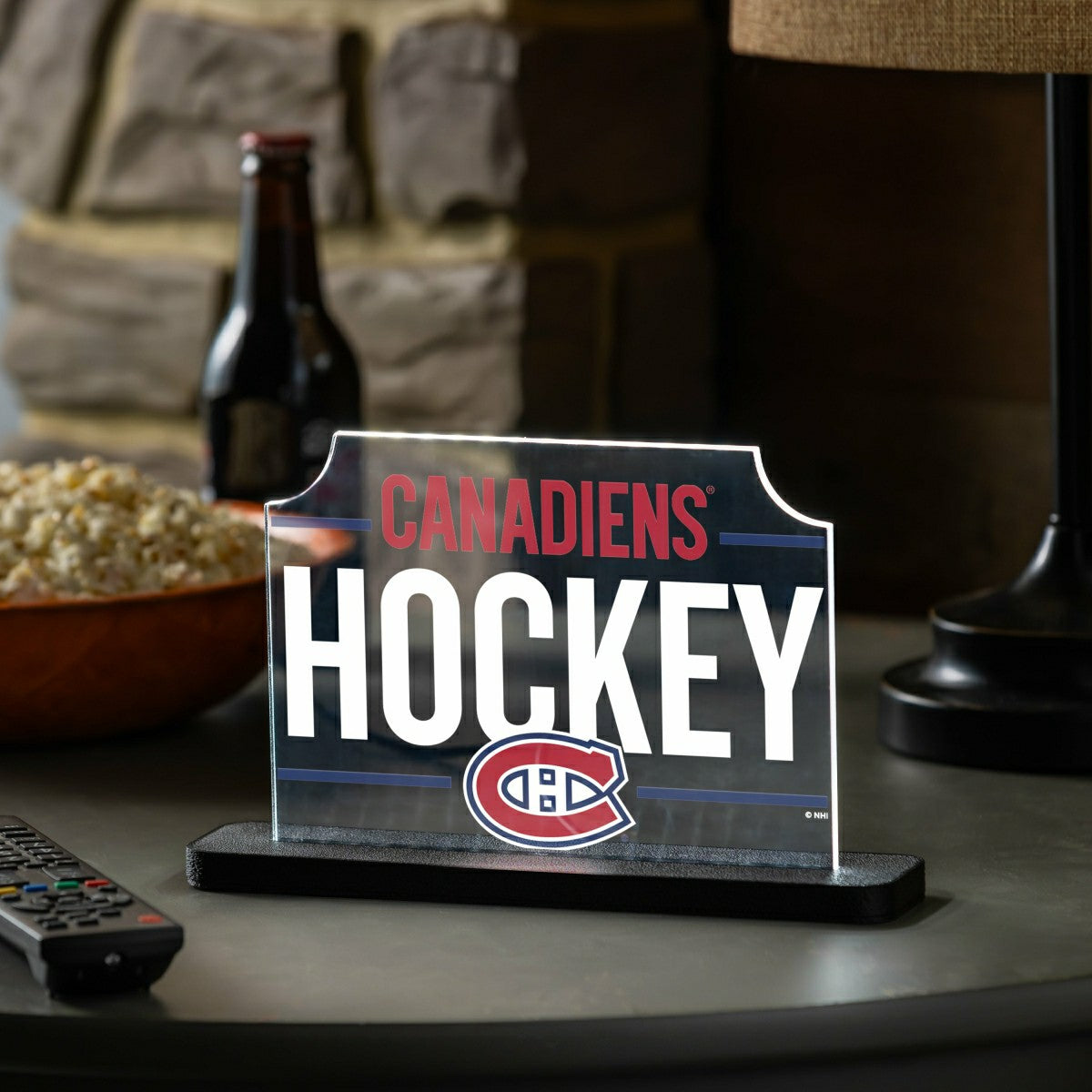 Montreal Canadiens Hockey Rectangle Desklite LED Decor - NHL Home