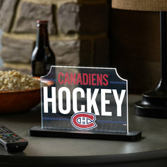 Montreal Canadiens Hockey Rectangle Desklite LED Decor - NHL Home