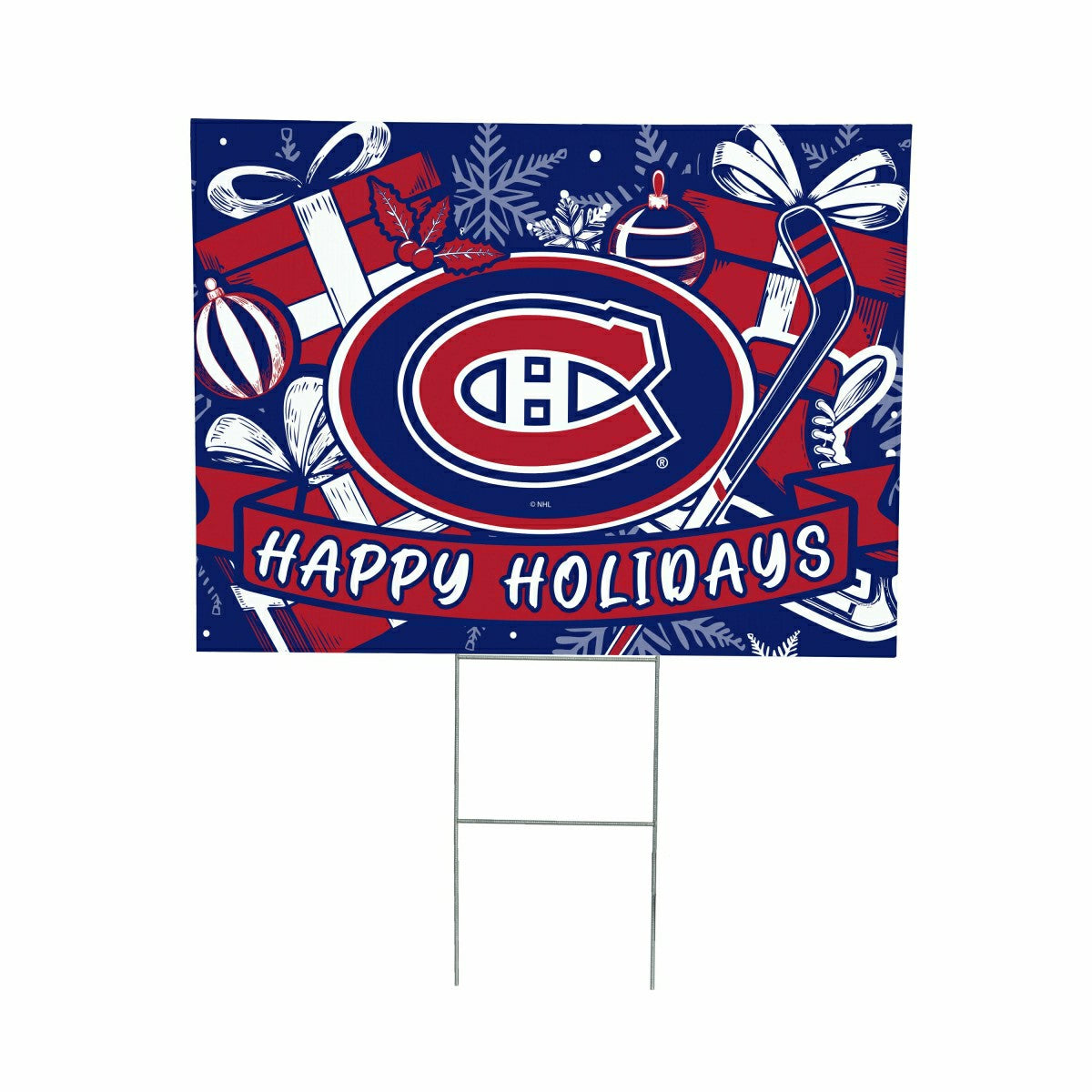 Montreal Canadiens Yard Sign, Holiday - NHL Home