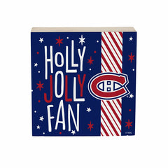 Montreal Canadiens Block, Holiday, 6x6 - NHL Home