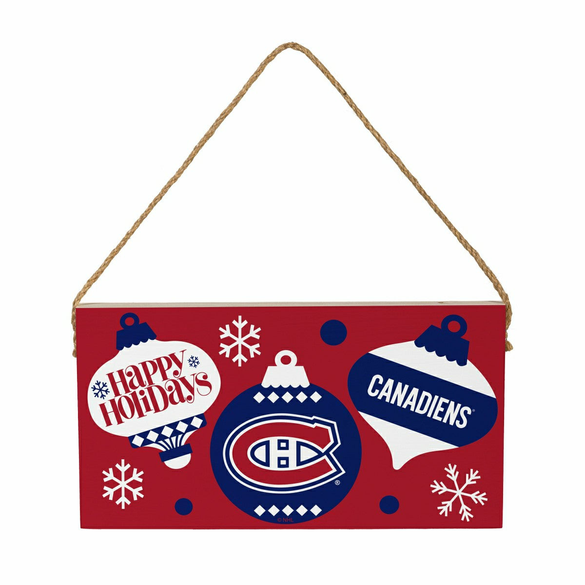 Montreal Canadiens Holiday Wood Wall Sign, 6x11 - NHL Home