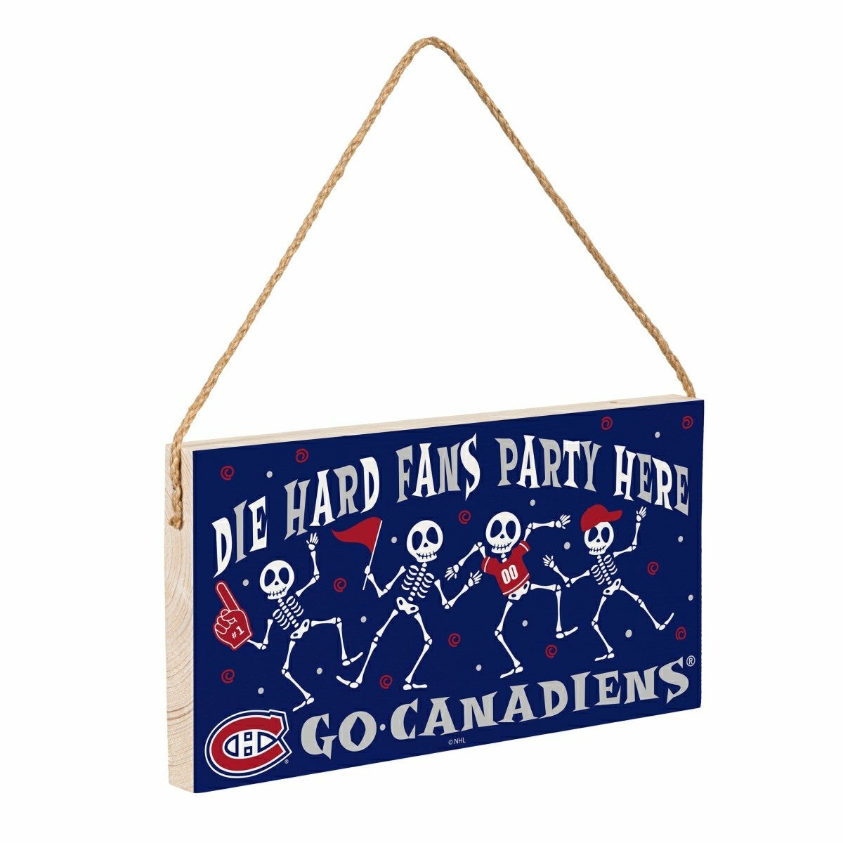 Montreal Canadiens Halloween Wood Wall Sign, 6x11 - NHL Home